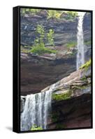 Catskills New York Waterfall Photo Print Poster-null-Framed Stretched Canvas