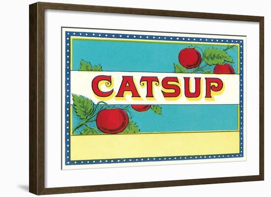 Catsup Label-null-Framed Art Print