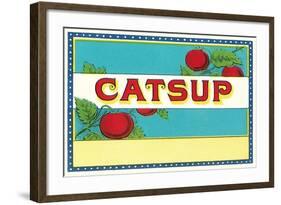 Catsup Label-null-Framed Art Print