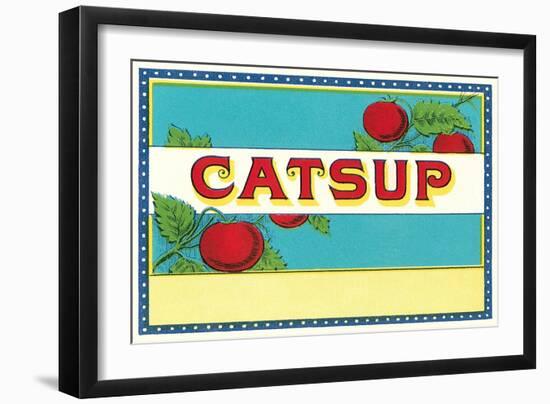 Catsup Label-null-Framed Art Print