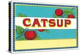 Catsup Label-null-Stretched Canvas