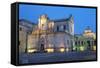 Cattedrale Di Santa Maria Assunta in the Baroque City of Lecce at Night, Puglia, Italy, Europe-Martin-Framed Stretched Canvas