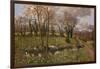 Cattle And Daffodils-Bill Makinson-Framed Giclee Print