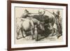 Cattle at Smithfield Market, London, 1849-null-Framed Premium Giclee Print