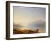 Cattle by a Lake with Mountains Beyond watercolor-Anthony Vandyke Copley Fielding-Framed Giclee Print