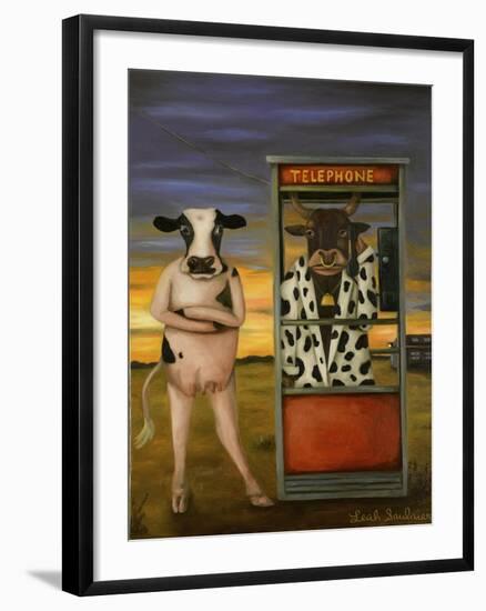 Cattle Call-Leah Saulnier-Framed Giclee Print