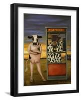 Cattle Call-Leah Saulnier-Framed Giclee Print