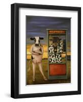 Cattle Call-Leah Saulnier-Framed Premium Giclee Print