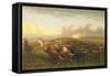 Cattle Drive 1, C.1877 (Oil on Canvas)-James Walker-Framed Stretched Canvas