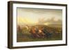 Cattle Drive 1, C.1877 (Oil on Canvas)-James Walker-Framed Giclee Print