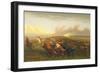 Cattle Drive 1, C.1877 (Oil on Canvas)-James Walker-Framed Giclee Print