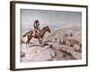 Cattle Drive, 1898-Charles Marion Russell-Framed Giclee Print