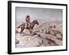 Cattle Drive, 1898-Charles Marion Russell-Framed Giclee Print