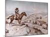 Cattle Drive, 1898-Charles Marion Russell-Mounted Giclee Print