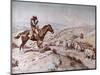 Cattle Drive, 1898-Charles Marion Russell-Mounted Giclee Print