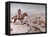 Cattle Drive, 1898-Charles Marion Russell-Framed Stretched Canvas