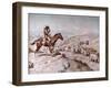 Cattle Drive, 1898-Charles Marion Russell-Framed Giclee Print