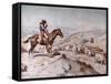 Cattle Drive, 1898-Charles Marion Russell-Framed Stretched Canvas