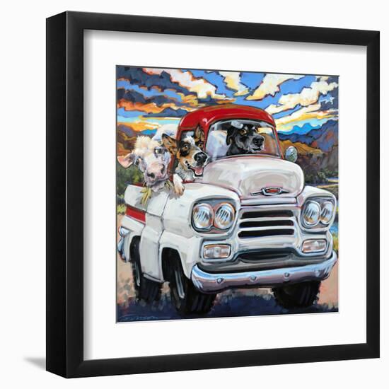 Cattle Drive-CR Townsend-Framed Art Print