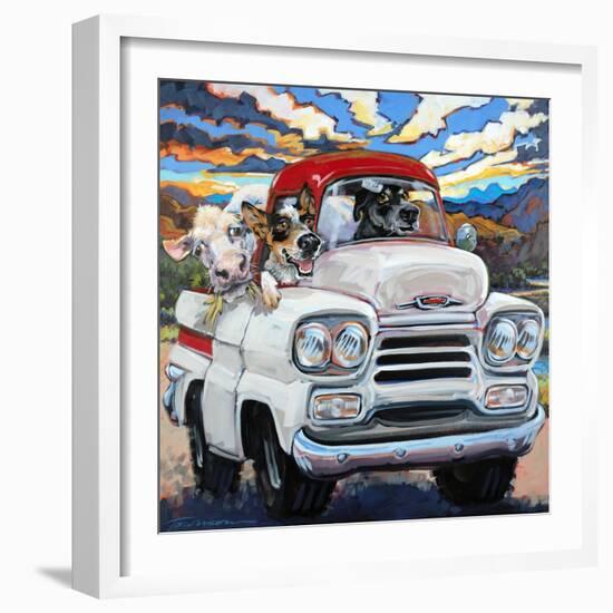 Cattle Drive-CR Townsend-Framed Art Print
