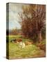 Cattle Grazing-Charles James Adams-Stretched Canvas