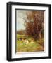 Cattle Grazing-Charles James Adams-Framed Giclee Print