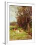 Cattle Grazing-Charles James Adams-Framed Giclee Print