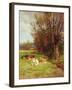 Cattle Grazing-Charles James Adams-Framed Giclee Print