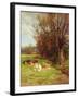 Cattle Grazing-Charles James Adams-Framed Giclee Print