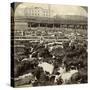 Cattle, Great Union Stock Yards, Chicago, Illinois, USA-Underwood & Underwood-Stretched Canvas