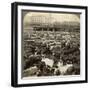 Cattle, Great Union Stock Yards, Chicago, Illinois, USA-Underwood & Underwood-Framed Photographic Print