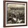 Cattle, Great Union Stock Yards, Chicago, Illinois, USA-Underwood & Underwood-Framed Photographic Print