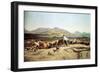 Cattle Herding Near Marseilles, 1853-Emile Loubon-Framed Giclee Print
