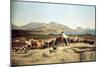 Cattle Herding Near Marseilles, 1853-Emile Loubon-Mounted Giclee Print