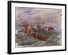 Cattle in a Landscape, 1890-Soren Emil Carlsen-Framed Giclee Print