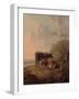 Cattle in an Italianate Landscape-Jacob van Strij-Framed Giclee Print