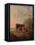 Cattle in an Italianate Landscape-Jacob van Strij-Framed Stretched Canvas