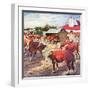 "Cattle in Barnyard,"October 1, 1945-Matt Clark-Framed Giclee Print