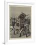 Cattle in the Far West, I, a Branding Corral and Shute-Samuel Edmund Waller-Framed Giclee Print