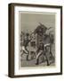 Cattle in the Far West, I, a Branding Corral and Shute-Samuel Edmund Waller-Framed Giclee Print