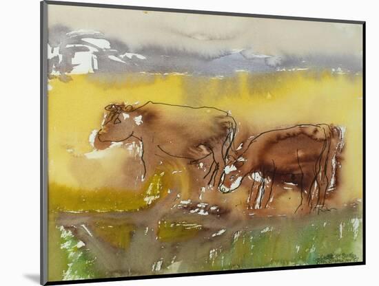 Cattle in the Meadow, 1983-Brenda Brin Booker-Mounted Giclee Print