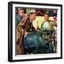 "Cattle Judging,"November 1, 1946-W.C. Griffith-Framed Giclee Print