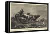 Cattle-Lifters Crossing the Border-Richard Beavis-Framed Stretched Canvas