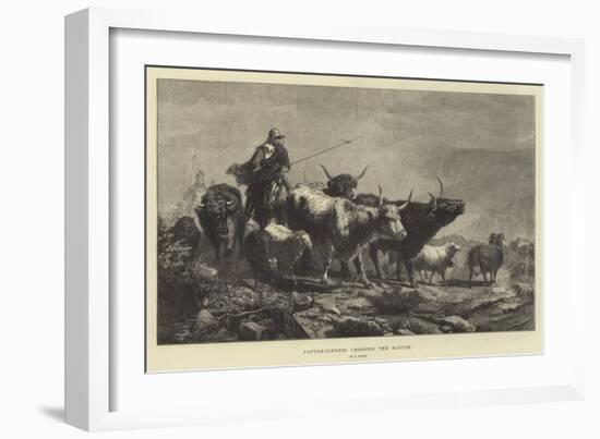 Cattle-Lifters Crossing the Border-Richard Beavis-Framed Giclee Print