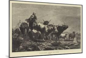 Cattle-Lifters Crossing the Border-Richard Beavis-Mounted Giclee Print