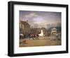 Cattle Market Along the Vesterbrogade in Copenhagen, 1858-Carl Donner-Framed Giclee Print