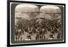 Cattle Market Day, in the Lower Pool of Gihon, Valley of Hinnom, Jerusalem, Palestine, 1900-Underwood & Underwood-Framed Giclee Print