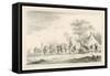 Cattle Market-Jan Van Goyen-Framed Stretched Canvas