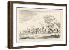 Cattle Market-Jan Van Goyen-Framed Giclee Print