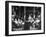 Cattle Men and Natives of San Angelo Sitting in the Lobby of the Cactus Hotel-null-Framed Photographic Print